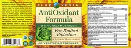 Label for Antioxidant Formula