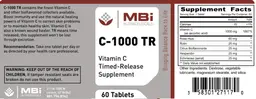 Label for C-1000 TR