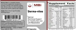 Label for Derma-Vites