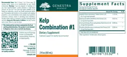 Label for Kelp Combination #1