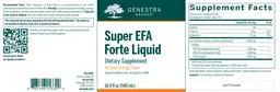Label for Super EFA Forte Liquid Natural Orange Flavor