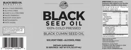 Label for Black Seed Oil