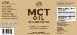 Label for MCT Oil