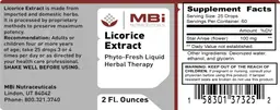 Label for Licorice Extract