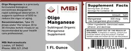 Label for Oligo Manganese