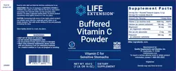 Label for Buffered Vitamin C Powder