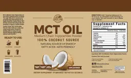 Label for MCT Oil Unflavored