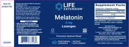 Label for Melatonin Lozenges 3 mg