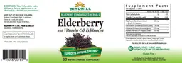 Label for Elderberry with Vitamin C & Echinacea