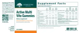 Label for Active Multi Vite Gummies Natural Raspberry-Lemon Flavor