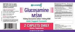 Label for Glucosamine & MSM
