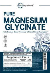 Label for Pure Magnesium Glycinate