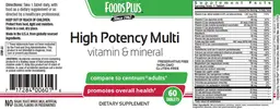 Label for High Potency Multi