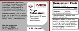 Label for Oligo Potassium