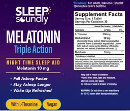 Label for Melatonin 10 mg