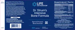 Label for Dr. Strum's Intensive Bone Formula