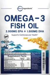 Label for Omega-3 Fish Oil