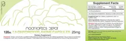 Label for 7,8-Dihydroxyflavone Capsules 25 mg