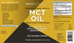 Label for MCT Oil