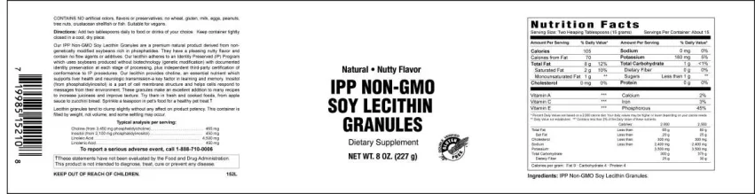 Label for IPP Non-GMO Soy Lecithin Granules