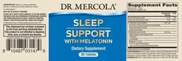 Label for Sleep Support with Melatonin