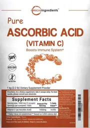 Label for Pure Ascobic Acid