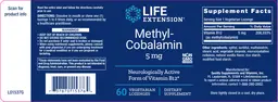 Label for Methyl-Cobalamin 5 mg