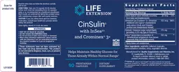 Label for CinSulin with InSea2 and Crominex 3+