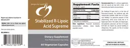 Stabilized R-Lipoic Acid Supreme