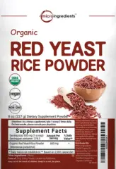 Label for Organic Red Yeast Rice Powder
