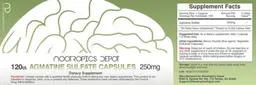 Label for Agmatine Sulfate Capsules 250 mg