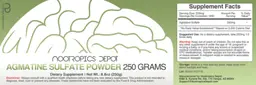 Label for Agmatine Sulfate Powder