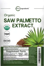 Label for Organic Saw Palmetto Extract