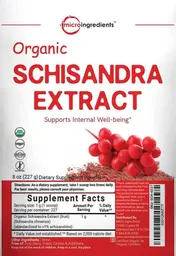Label for Organic Schisandra Extract
