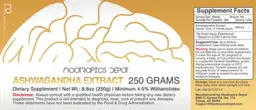 Label for Ashwagandha Extract 250 mg