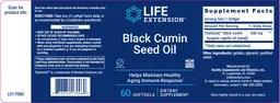 Label for Black Cumin Seed Oil
