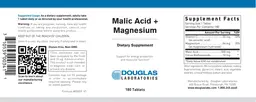 Label for Malic Acid + Magnesium