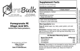 Pomegranate PE Ellagic Acid 90%