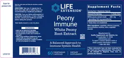 Label for Peony Immune