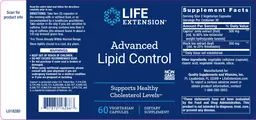 Label for Advanced Lipid Control