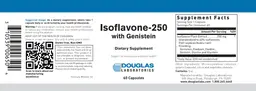 Label for Isoflavone-250 with Genistein