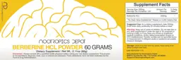 Label for Berberine HCL Powder