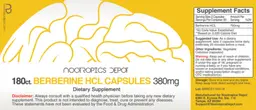 Label for Berberine HCL Capsules 380 mg