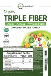 Label for Organic Triple Fiber