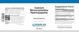 Label for Calcium Microcrystalline Hydroxyapatite
