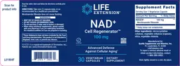 Label for NAD+ Cell Regenerator 100 mg
