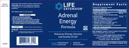 Label for Adrenal Energy Formula