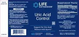 Label for Uric Acid Control
