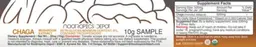 Label for Chaga Mushroom Extract