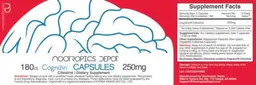 Label for Cognizin Capsules 250 mg